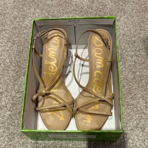 Sam Edelman Beige Strappy Heels